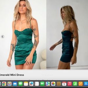 Beginning Boutique teal dress, gorgeous, brand new, tags, not worn